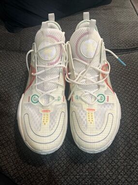 Li-Ning Way Of Wade 9 White Multicolor Size 16 Used  Basketball Sneakers
